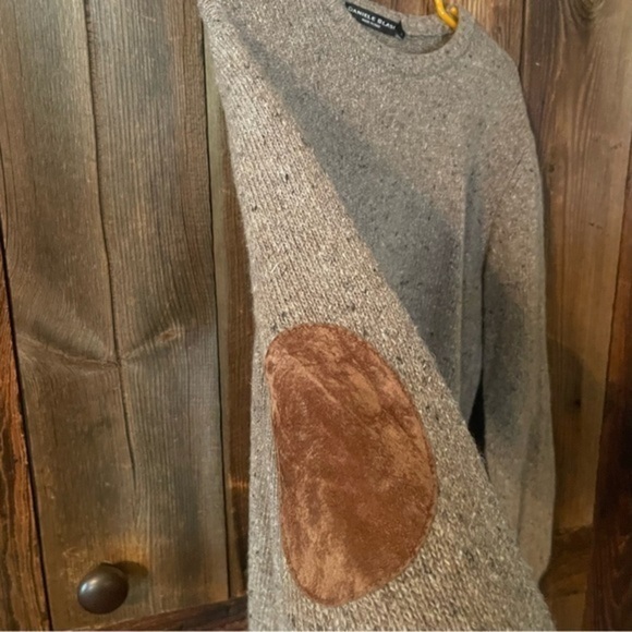 Daniele Blasi Sweater Crewneck Long Sleeve Brown Soft Wool Blend Made in Italy - Picture 3 of 6